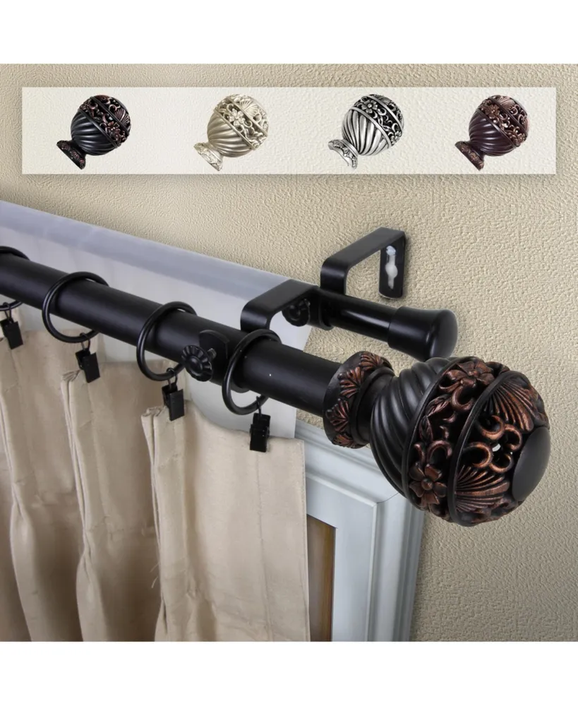 Lanette 1" Double Curtain Rod 160-240"