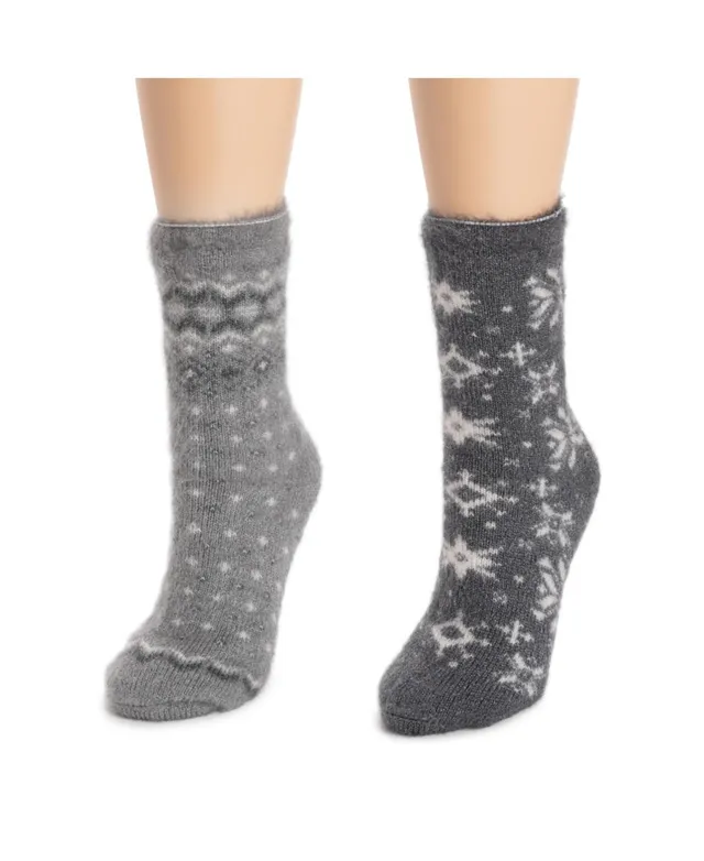 Muk Luks Women's 2 Pack Short Cabin Sock