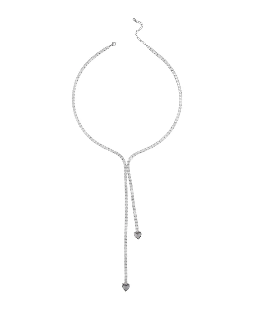 Heymaeve 18K Platinum Plated Brass lariat Necklace