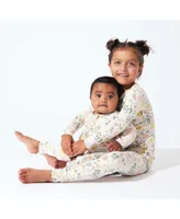 Bellabu Bear Toddler| Child Girls Fall Floral Set of 2 Piece Pajamas