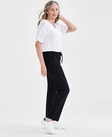 Style & Co Women's Mid Rise Drawstring-Waist Sweatpants, Created for Macy's