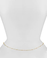 Oma The Label 18k Gold-Plated Dainty Bead Waist Chain