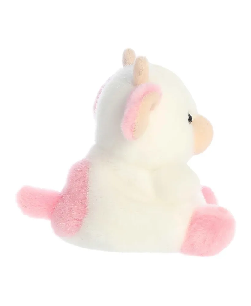 Aurora Mini Belle Strawberry Cow Palm Pals Adorable Plush Toy Pink 5"