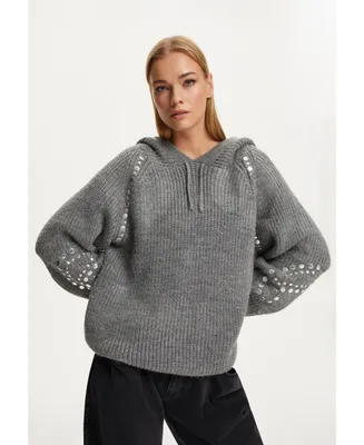 Women's Hooded Knitted Sweater