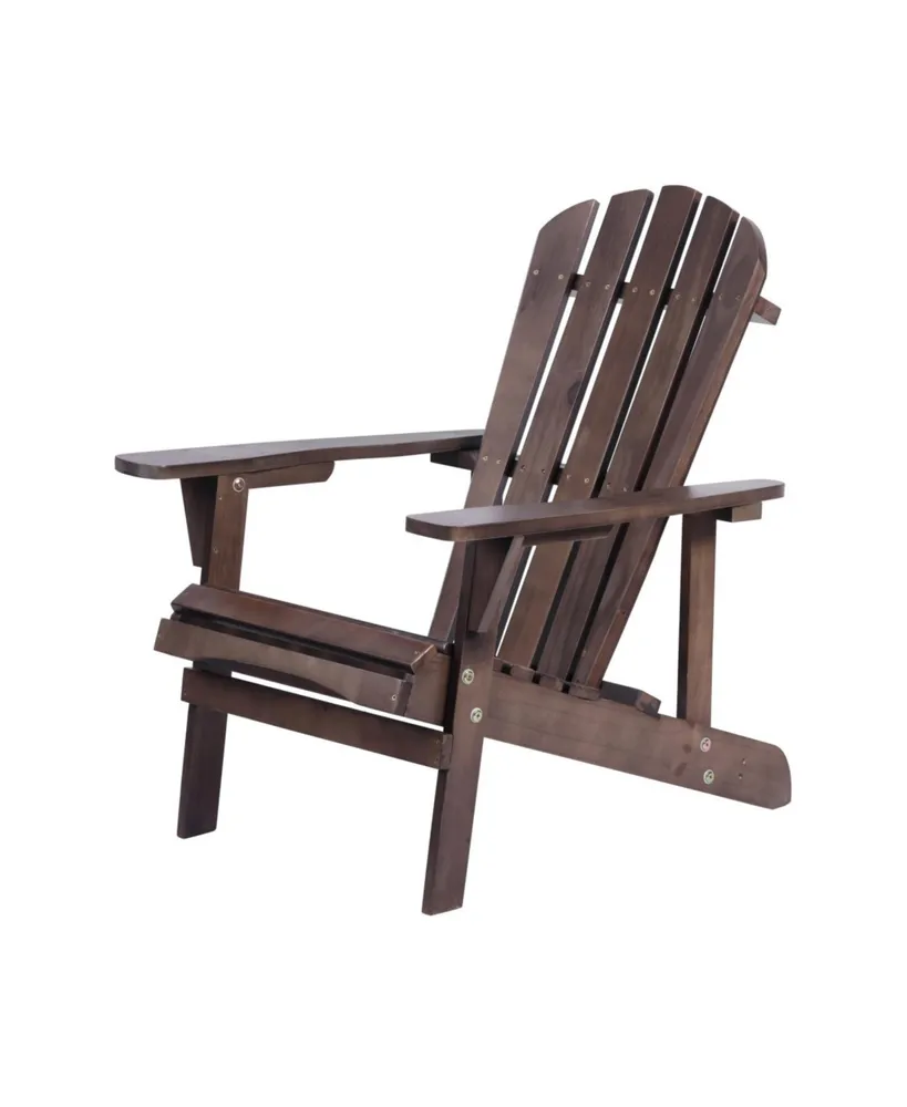 Simplie Fun Adirondack Chair Solid Wood Outdoor Patio Furniture For Backyard, Garden, Lawn, Porch