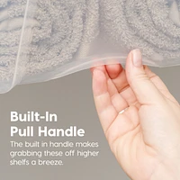 Iris 4 Pack 40qt Clear View Plastic Storage Bin with Lid and Secure Latching Buckles