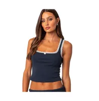 Women's Kadence lace trim tank top