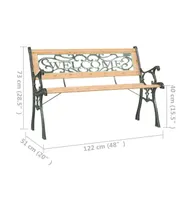 Patio Bench 48" Solid Firwood