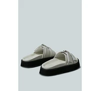 Aniston Buckled Flatform Women Slip-On Sandal