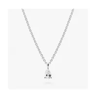 Ana Luisa Silver Delicate Solitaire Pendant - Elise Pendant Silver