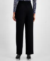 Bar Iii Women's Tab-Waist Pleated Trousers, Created for Macy's