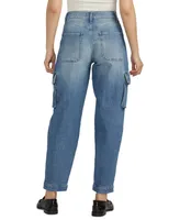 Silver Jeans Co. Women's High-Rise Cargo-Pocket