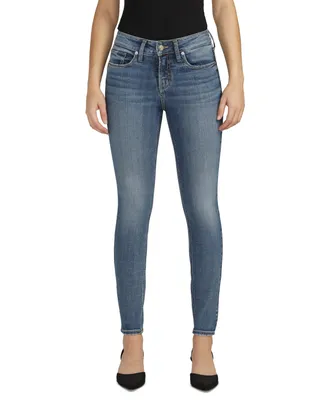 Silver Jeans Co. Women's Suki Mid-Rise Curvy-Fit Skinny-Leg