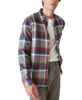 Lucky Brand Men's Plaid Button-Down Flannel Utility Shirt