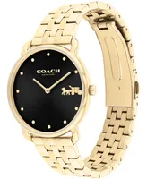 Coach Women's Elliot Gold-Tone Stainless Steel Bracelet Watch 36mm