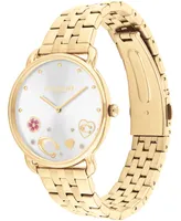 Coach Women's Elliot Gold-Tone Stainless Steel Bracelet Watch 36mm