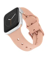 WITHit Blush Smooth Silicone Band with Band Candy Happy Charms designed for Apple Watch 42mm (Series 1-3 only) & 44/45/46/49mm (Ultra & Ultra 2)