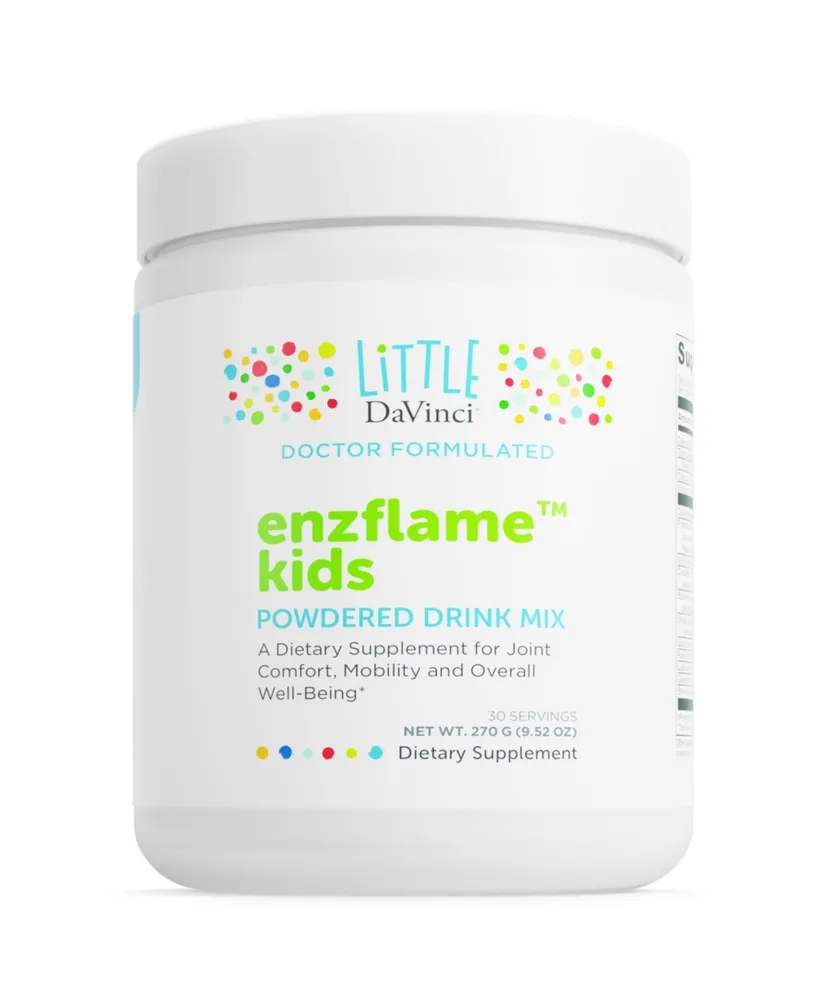 Little DaVinci Enzflame Kids - Powder Drink Mix Supplement to Support Muscle and Joint Comfort, Mobility and Immune Health