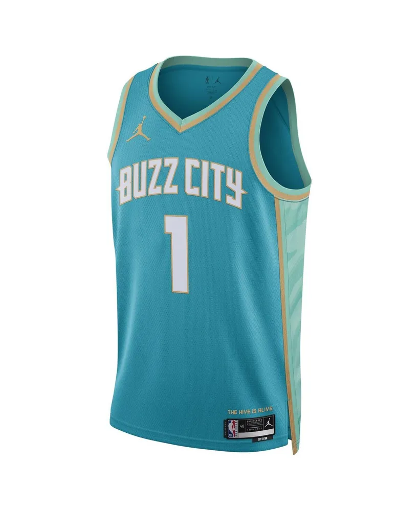 Men's and Women's Jordan LaMelo Ball Teal Charlotte Hornets 2023/24 Swingman Jersey - City Edition
