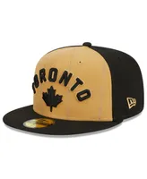 Men's New Era Gold, Black Toronto Raptors 2023/24 City Edition 59FIFTY Fitted Hat