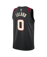 Men's and Women's Nike Damian Lillard Black Portland Trail Blazers 2023/24 Swingman Jersey - City Edition