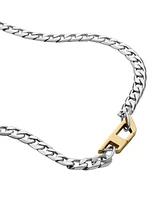Diesel Men's Stainless Steel Chain Necklace
