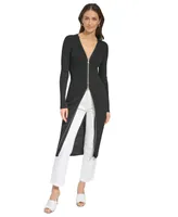 Dkny Women's Zip-Front Cardigan Dress