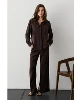 Women's Neveah Silky Wide Leg Trousers
