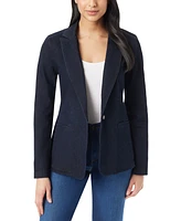 Gloria Vanderbilt Women's Denim One-Button Blazer