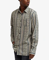 Reason Men's Monogram Long Sleeve Woven Shirt