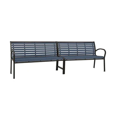 Twin Patio Bench 98.8" Steel and Wpc