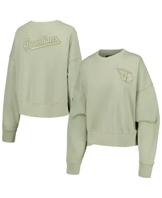 Women's Pro Standard Green Cleveland Guardians Fleece Pullover Sweatshirt