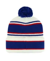 Youth Boys and Girls '47 Brand White New York Giants Stripling Cuffed Knit Hat with Pom