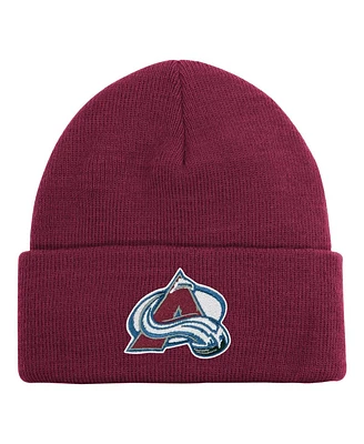 Youth Boys and Girls Colorado Avalanche Burgundy Essential Cuffed Knit Hat