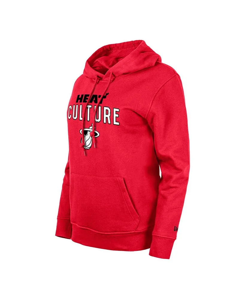 Women's New Era Red Miami Heat 2023/24 City Edition Pullover Hoodie