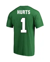 Men's Fanatics Jalen Hurts Kelly Green Philadelphia Eagles Big and Tall Throwback Player Name Number T-shirt