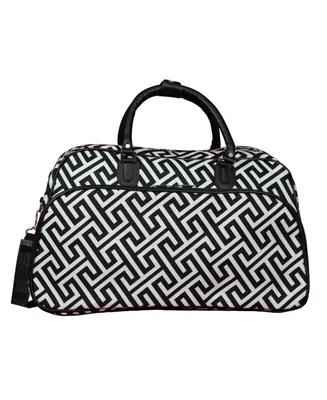 World Traveler Geometric 21-inch Carry-On Shoulder Duffel Bag
