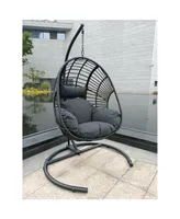 High Quality Outdoor Indoor Pe Wicker Swing Egg Chair