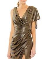 Women's Ienna Asymmetrical Draped Trumpet Gown