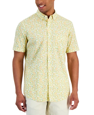 Club Room Men's Udon Floral Poplin Shirt, Created for Macy's