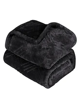 Superior Diamond Flannel Fleece Plush Ultra-Soft Blanket, King