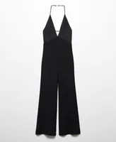 Mango Women's Spaghetti Strap Jumpsuit