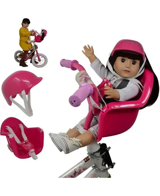 The New York Doll Collection Doll Bike Seat Carrier for Baby Dolls & 18 Inch Dolls