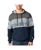 Men's Starter Charcoal Dallas Cowboys Throwback Extreme Pullover Hoodie