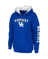 Women's Colosseum Royal Kentucky Wildcats Loud and Proud Pullover Hoodie