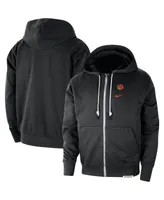 Men's Nike Black Clemson Tigers Standard Issue Player Performance Full-Zip Hoodie