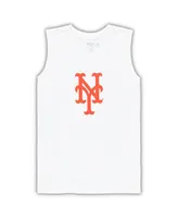 Women's Concepts Sport White, Royal New York Mets Plus Tank Top and Shorts Sleep Set