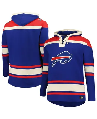 Men's '47 Brand Royal Buffalo Bills Big and Tall Superior Lacer Pullover Hoodie