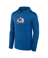 Men's Fanatics Blue Colorado Avalanche Authentic Pro Lightweight Pullover Hoodie