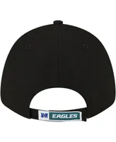 Men's New Era Black Philadelphia Eagles The League 9FORTY Adjustable Hat